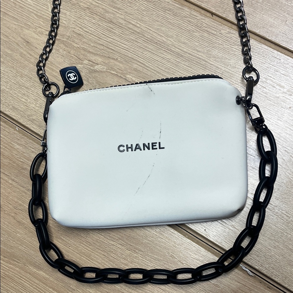 Chanel Beauty Product Crossbody Bag with Black Chain